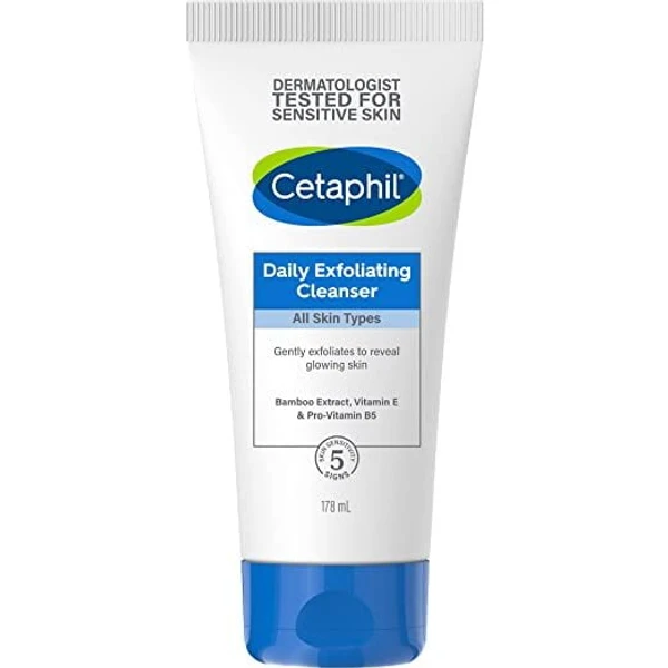 CETAPHIL Cetaphil Face Wash Daily Exfoliating Cleanser For All Skin Types, 178ml