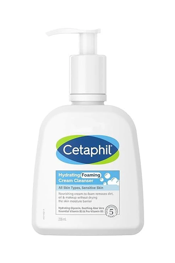 CETAPHIL Cetaphil Hydrating Face Wash Cream to Foam Cleanser 236ml