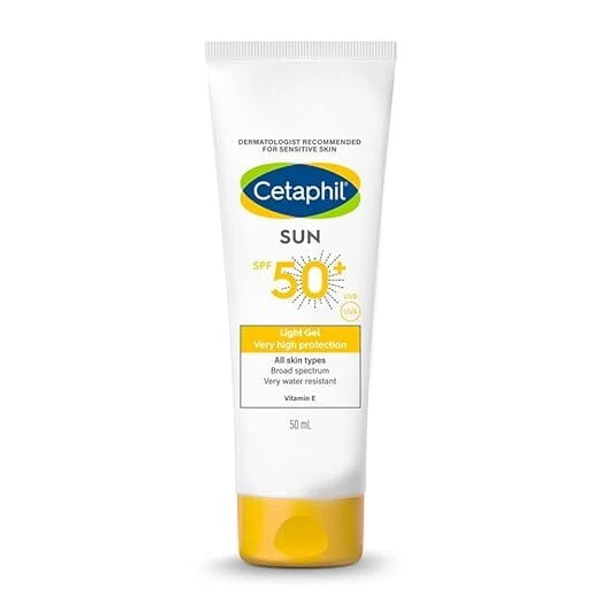 CETAPHIL Cetaphil Sun SPF 50 Very High Protection Light Gel, White, 50 ml - Aug'2025