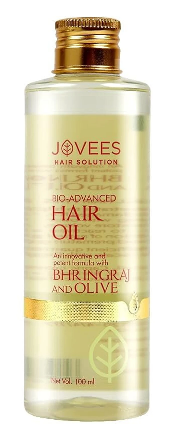 JOVEES HERBAL Jovees Bhringraj & Olive Intensive Restructuring Hair Oil For Dry & Damaged Hair | Nourishes Scalp - 100 ml