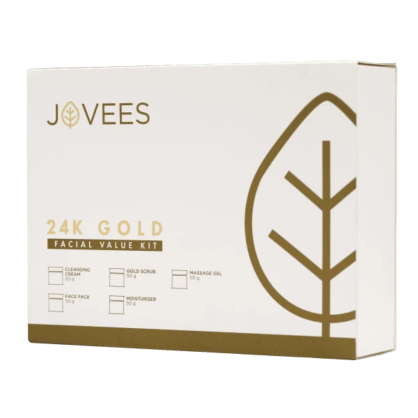 JOVEES HERBAL Jovees Herbal 24 Carat Gold Rejuvenating Facial Kit For All Skin Types - Mini