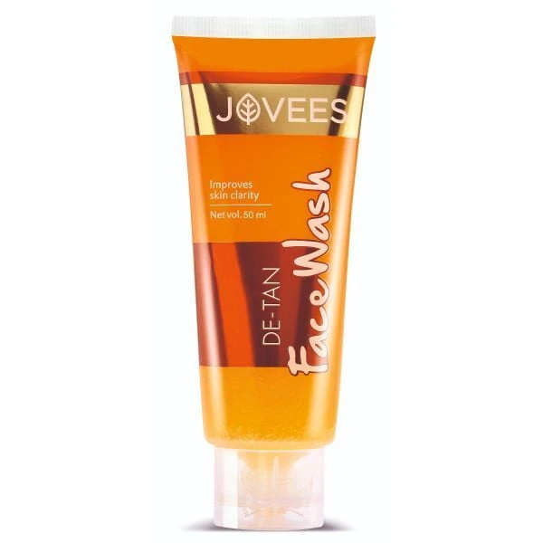 JOVEES HERBAL Jovees Herbal De-Tan Face Wash Tan Removal, Brightening and Glowing Skin For Men/Women - 50ml