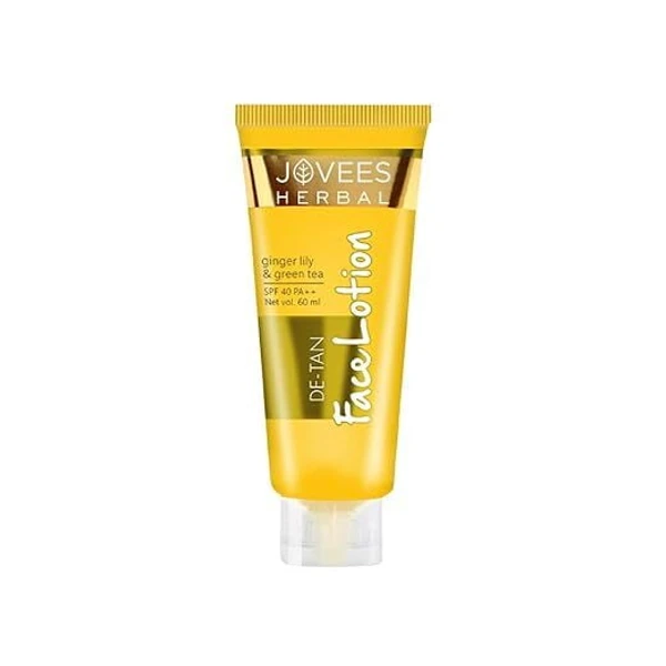JOVEES HERBAL Jovees Herbal De-Tan Lotion SPF 40 PA++ UVA/UVB Protection | Prevents Tanning and Pigmentation 60ml