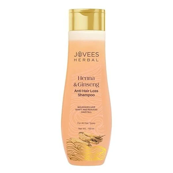 JOVEES HERBAL Jovees Herbal Henna & Ginseng Anti Hair Loss Shampoo | For Hair Growth & Hair Fall Control