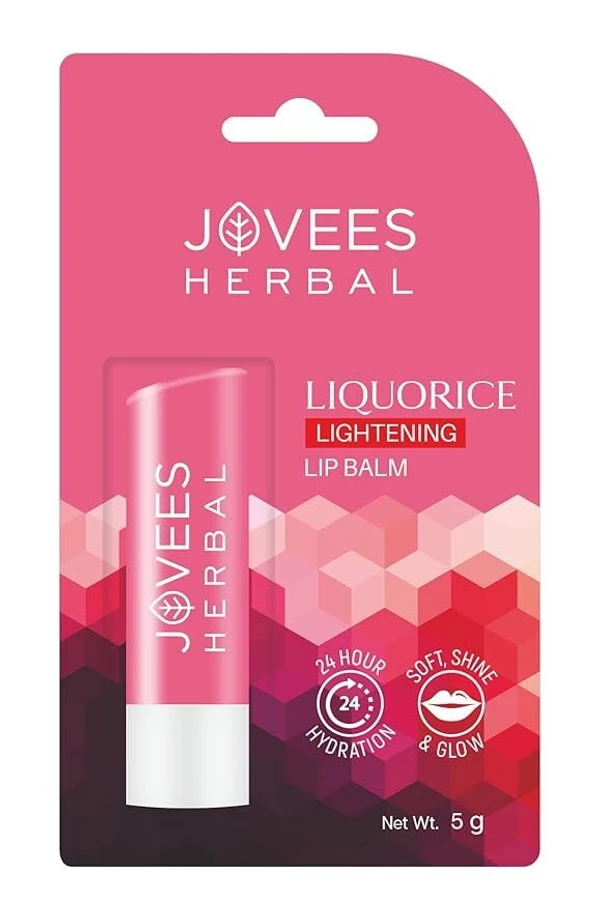JOVEES HERBAL Jovees Herbal Liquorice Lip Lightening Gloss Lipbalm With Almond oil, Bees wax Cocoa butter -5g
