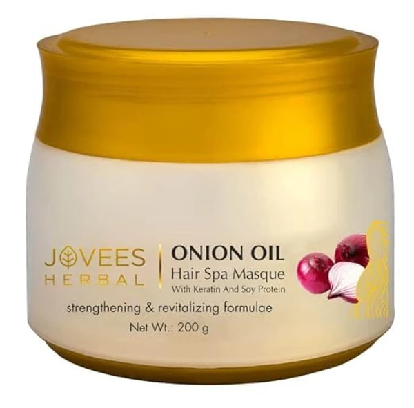 JOVEES HERBAL Jovees Herbal Onion Oil Hair Spa Masque Argan Kernel oil, Cocoa butter -200g