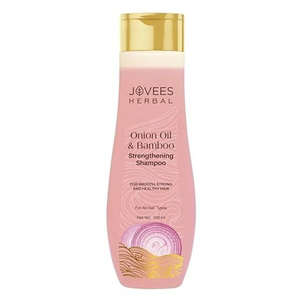 JOVEES HERBAL Jovees Herbal Red Onion Oil & Bamboo Strengthening Shampoo  | Gives Smooth, Strong And healthy hair