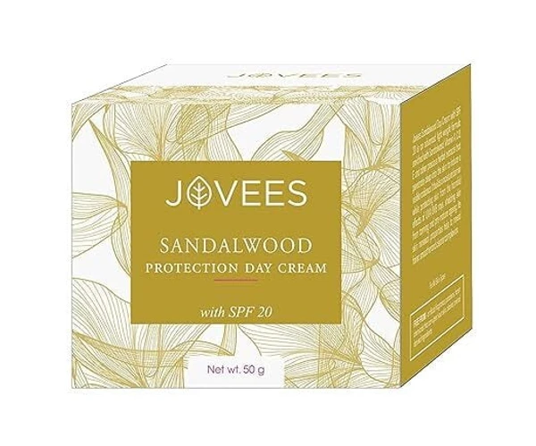 JOVEES HERBAL Jovees Herbal Sandalwood Protection Day SPF 20 Cream For Oily, Sensitive, Dry Skin 50g