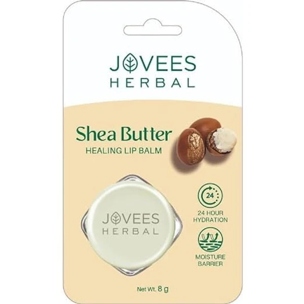 JOVEES HERBAL Jovees Herbal Shea Butter Healing Lip Balm | 24 Hour Hydration Gives Soft and Supple Lips 8g