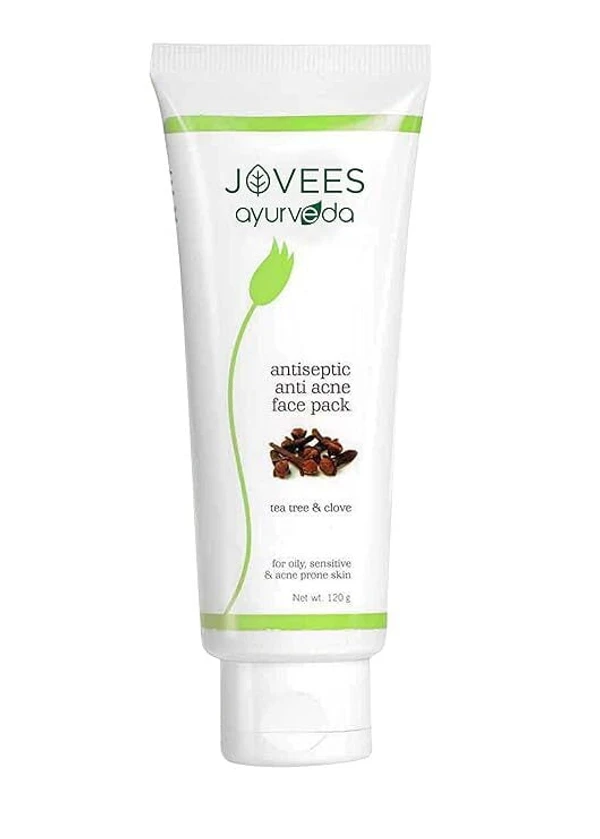 JOVEES HERBAL Jovees Herbal Tea Tree & Clove Anti Acne Pack | For Oily, Sensitive and Acne Prone skin 120g