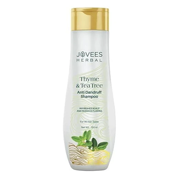 JOVEES HERBAL Jovees Herbal Thyme & Tea Tree Anti Dandruff Shampoo | With Tea Tree, Thyme & Lemon Extract