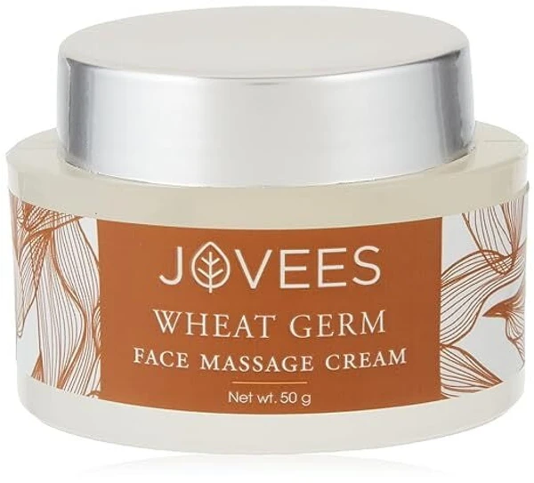 JOVEES HERBAL Jovees Herbal Wheat Germ Face Massage Cream with Vitamin E skin Nourishing and Hydrating |50gm