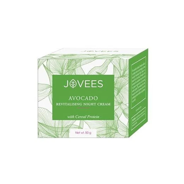 JOVEES HERBAL Jovees Night Cream with Avocado for Younger and Glowing Skin 50 Gm