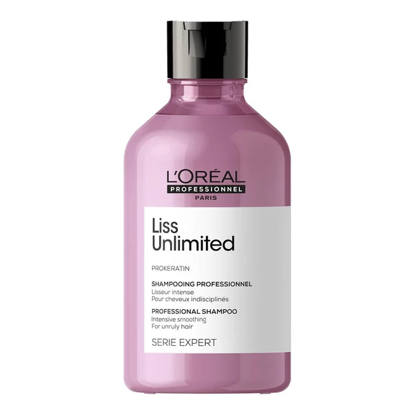 L'OREAL PROFESSIONNEL L'oreal Professionnel Liss Unlimited Shampoo With Pro-Keratin And Kukui Nut Oil For Rebellious Frizzy Hair, Serie Expert, 300Ml