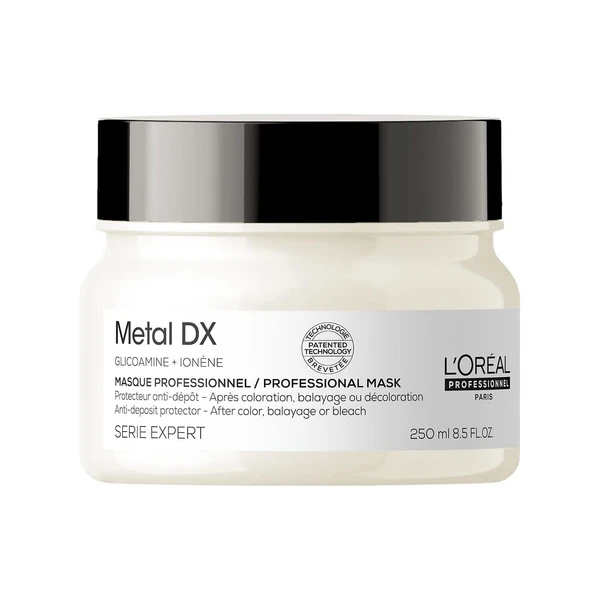 L'OREAL PROFESSIONNEL L’Oréal Professionnel Metal DX Hair Mask, 250gm | Anti-Deposit Protector Hair Mask | Hair Mask for Dry & Frizzy Hair