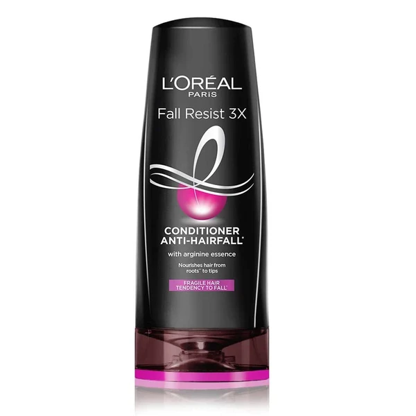 L'oreal Paris Anti-Hair Fall Conditioner, Reinforcing & Nourishing for Hair Growth, For Thinning & Hair Loss, With Arginine Essence and Salicylic Acid, Fall Resist 3X, 180 ML