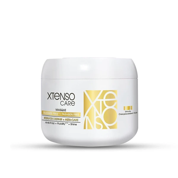 L'OREAL PROFESSIONNEL PARIS Xtenso Care Sulfate-Free* Masque|For All Hair Types|Gently Cleanses, Controls Frizz And Adds Shine|With Keratin Repair And Asta-Care *Without Sulfate Surfactants