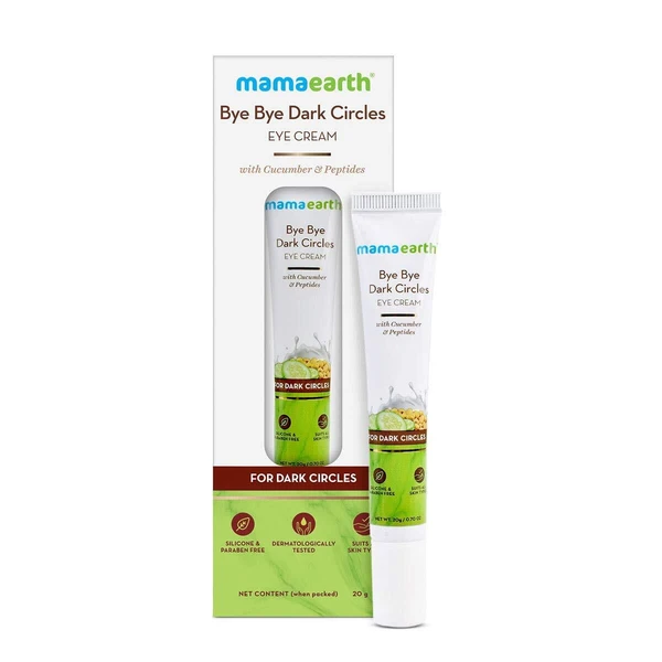 MAMAEARTH Mamaearth Bye Bye Dark Circle Eye Cream With Cucumber For Dark Circles, 20ml