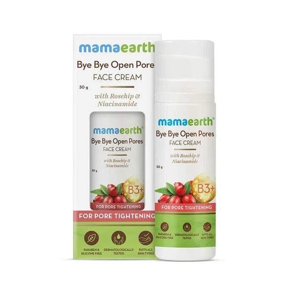 MAMAEARTH Mamaearth Bye Bye Open Pores Face Cream with Rosehip & Niacinamide For Pore Tightening  30 g