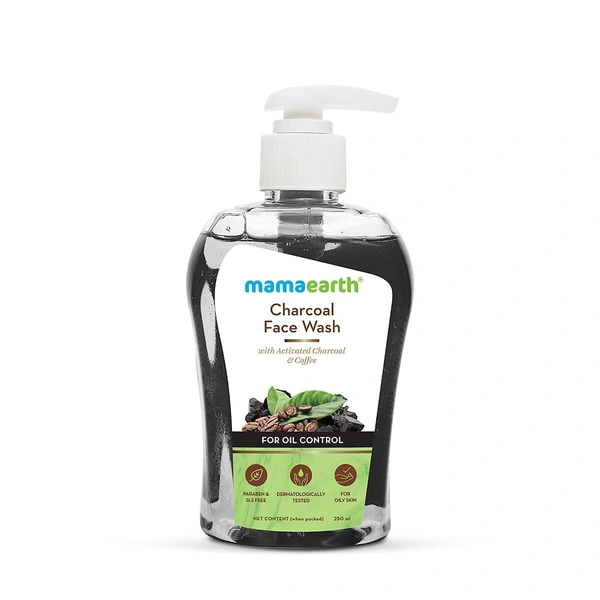 MAMAEARTH Mamaearth Charcoal Face Wash with Activated Charcoal & Coffee for Oil Control , 250ml