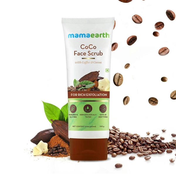 MAMAEARTH Mamaearth CoCo Face Scrub with Coffee and Cocoa for Rich Exfoliation - 100g