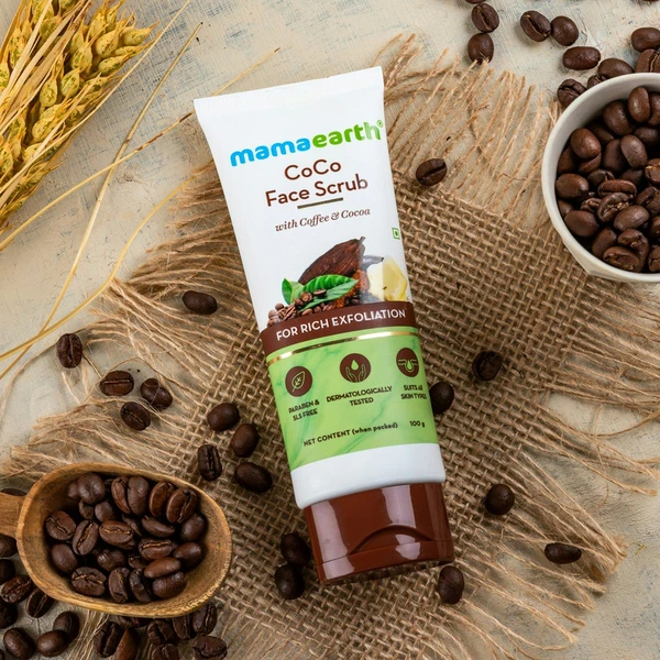 MAMAEARTH Mamaearth CoCo Face Scrub with Coffee and Cocoa for Rich Exfoliation - 100g