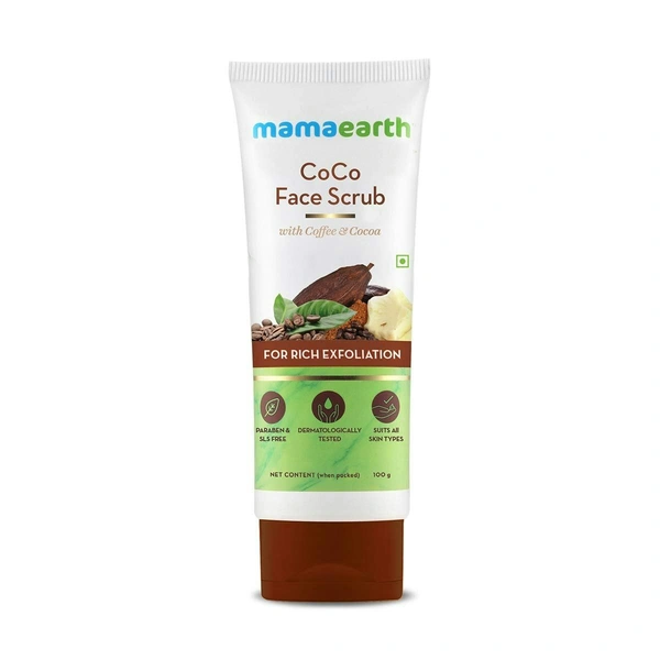 MAMAEARTH Mamaearth Coco Face Scrub With Coffee & Cocoa, 100 gm