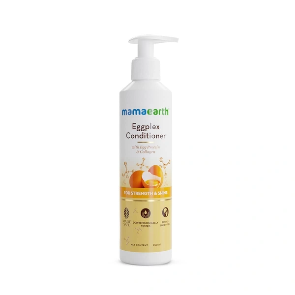 MAMAEARTH Mamaearth Eggplex Conditioner With Egg Protein & Collagen For Strong & Shiny For All Types Hair- 250 Ml