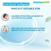 MAMAEARTH Mamaearth Fruit Punch Toothpaste, 50g | Promotes Healthy Teeth & Gums | Safe, If Swallowed
