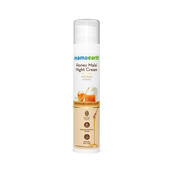 MAMAEARTH Mamaearth Honey Malai Night Cream with Honey & Malai for Nourishing Glow - 50 g
