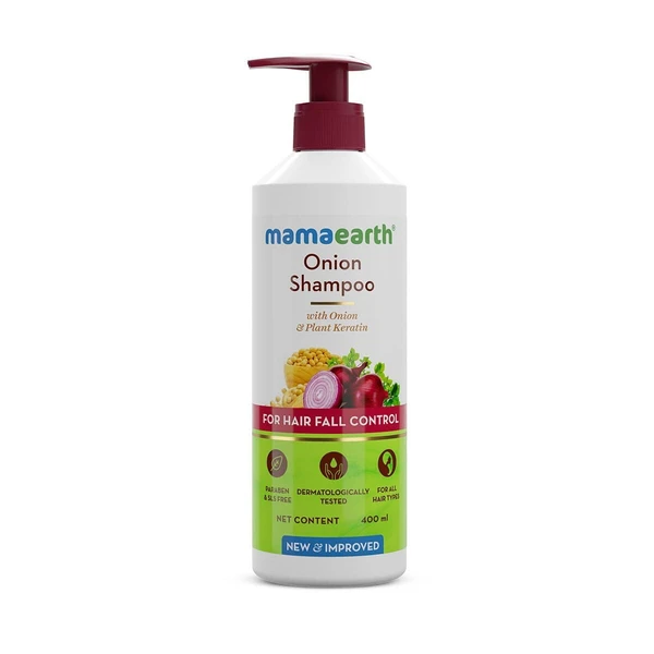 MAMAEARTH Mamaearth Onion Shampoo for Anti Hair Fall & Hair Growth with Onion Oil & Plant Keratin