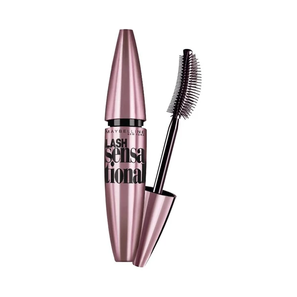 MAYBELLINE Maybelline New York Mascara, No-clumping, Fanning Brush, Waterproof, Lash Sensational, Black, 9ml