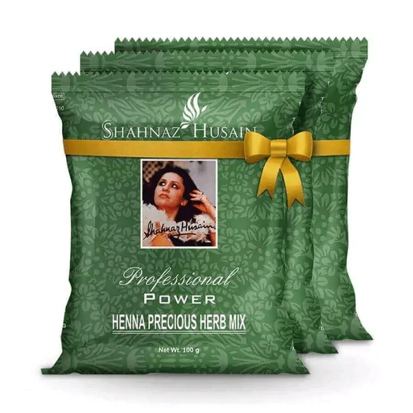 Shahnaz Husain Shahnaz Forever Henna Precious Herb Mix Combo Pack 200gx3