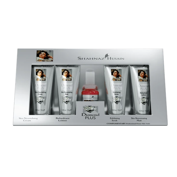 Shahnaz Husain Diamond Skin Revival Kit 10gx4 FREE-Professional Power Skin Tonic 15ml