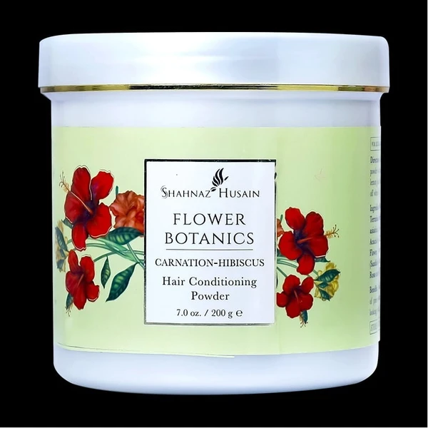Shahnaz Husain Flower Botanics Carnation- Hibiscus Hair Conditioning Powder