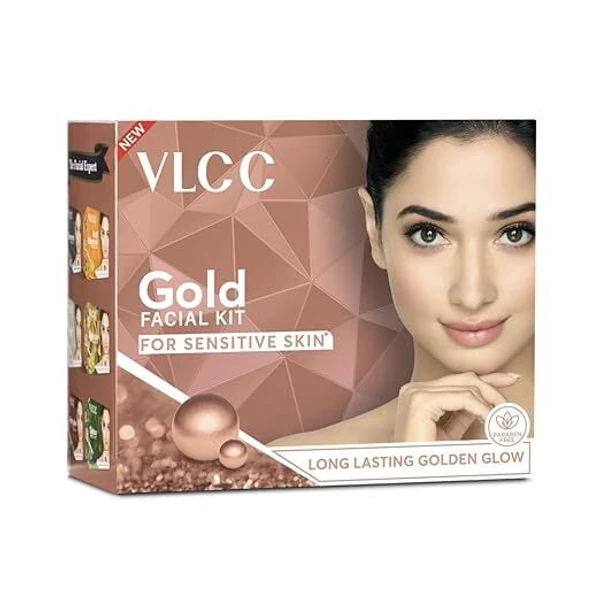 VLCC Gold Facial Kit For Sensitive Skin ,60 g