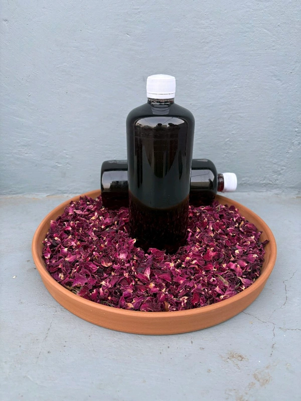 Organic Gulab Sharbat - Rustic Red, 670 Ml