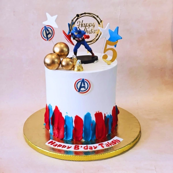 Captain America theme cake
