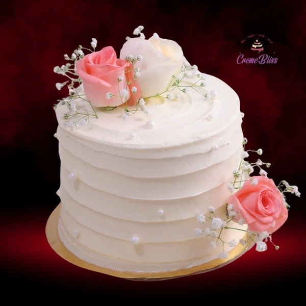 Eligant white/pink - with fresh flower decor