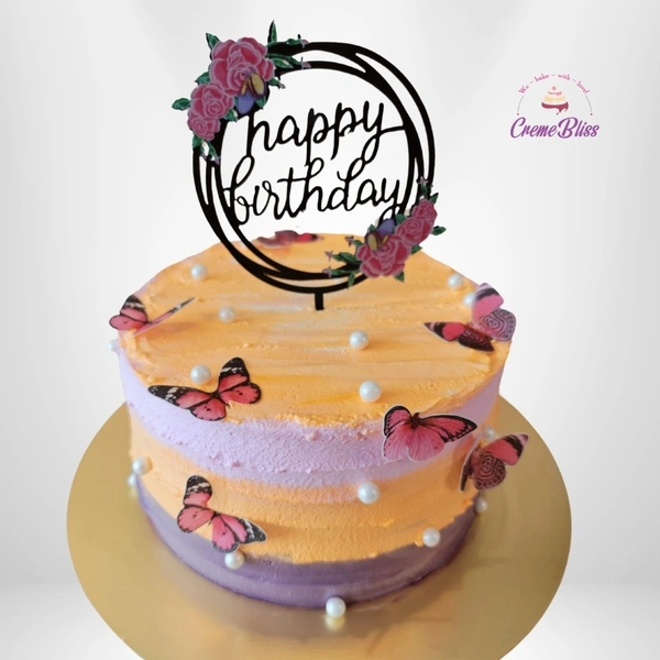 Butterfly theme cake
