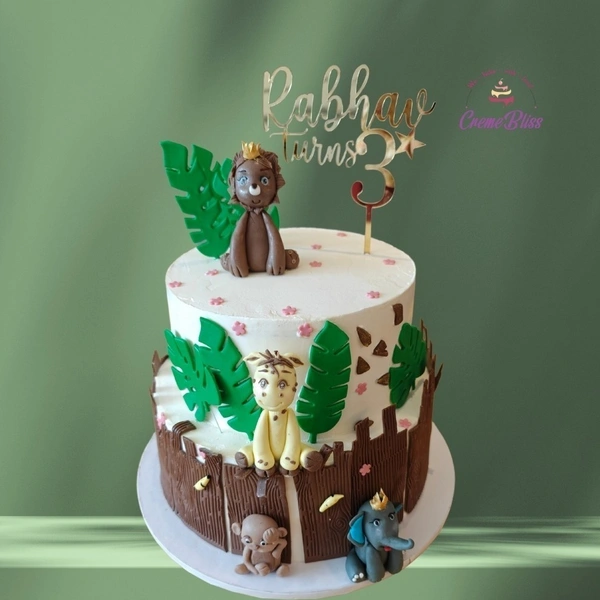 Animal & Jungle Theme cake
