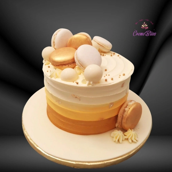 Macroon theme cake