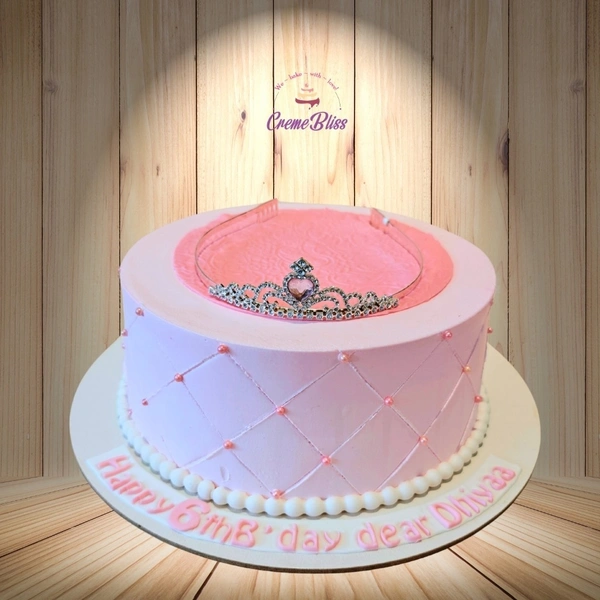 Princess crown theme cake