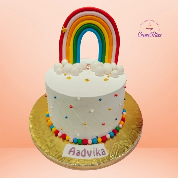 Rainbox theme cake