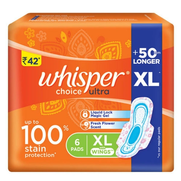 Whisper Choice Ultra XL - 6 Pads