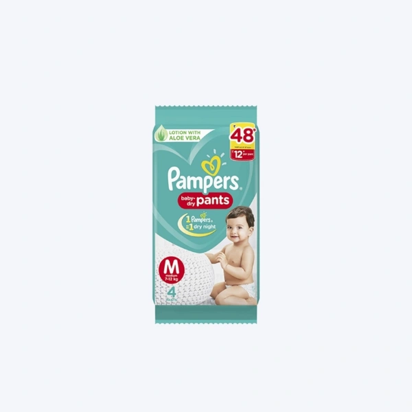 Pampers Diaper 4's - Medium (M)