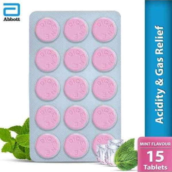 Digene Acidity & Gas Relief Tablet Mint - 15's