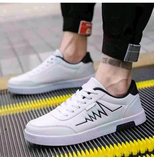 COOPERWINGS Mens Easy walk Sports Running Shoes
 - White, 10