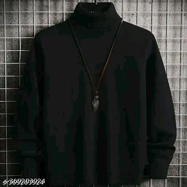  High Neck Full Sleve - Black, XL