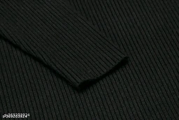  High Neck Full Sleve - Black, XL
